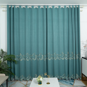 <span class=keywords><strong>Tende</strong></span> Oscuranti di Lusso in Tessuto Damasco di Poliestere Pronte all'Uso con Ricamo a Onda di Giglio per Soggiorno, Qualità all'Ingrosso LATAM - Product Image 6