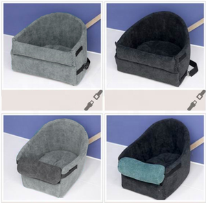 Asiento de cubo elevador de coche para mascotas, asiento de coche portátil, cama para perro, cama de viaje para mascotas con cinturón de seguridad - Product Image 3