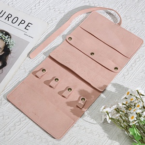 Sac de <span class=keywords><strong>rangement</strong></span> pour bijoux en microfibre velours avec logo personnalisé, portable, pour voyage, collier, bague, <span class=keywords><strong>pochette</strong></span> de <span class=keywords><strong>rangement</strong></span> multifonctionnelle pour bijoux - Product Image 2