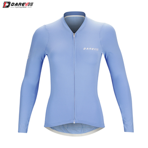 Maillot <span class=keywords><strong>de</strong></span> cyclisme pour femmes Darevie, manches longues, respirant, chemises <span class=keywords><strong>de</strong></span> vélo <span class=keywords><strong>de</strong></span> route pour femmes, hauts <span class=keywords><strong>de</strong></span> cyclisme slim - Product Image 4