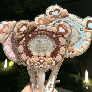 Lo specchio cosmetico palmare dell'orso dolce elegante specchio appeso illuminato dalla nuova collezione il fiore sa - Product Image 4