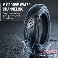 Pneus de moto 3.00-10 sans chambre à air, pneus de 10 pouces pour moto et vélo électrique, conception brevetée, faible résistance au roulement, antidérapants