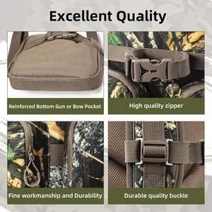 Muestra gratis mochila de camuflaje personalizada al aire libre viaje Camping impermeable Camo Sport Bag accesorios de caza bolsas - Product Image 6