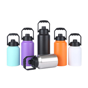 Termo Extra Grande de Acero Inoxidable de 64 oz, Taza Térmica con Tapa, Botella Portátil Ecológica para Viajes y Actividades al Aire Libre, Mantiene la Temperatura de 6 a 12 Horas - Product Image 1
