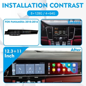 NaviHua Autoradio Android 13 à double écran, accessoires intérieurs, mise à niveau multimédia, Carplay, GPS pour Porsche Panamera 2011-2016 - Product Image 4