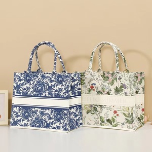 Tùy Chỉnh Thân Thiện Với Môi Của Phụ Nữ Vải Túi Xách Tái Sử Dụng Và Có Thể Gập Lại Mua Sắm Thời Trang Túi - Product Image 1