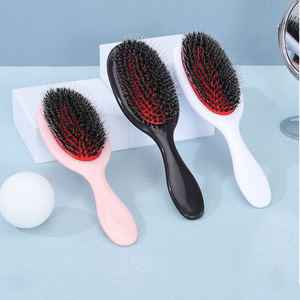 <span class=keywords><strong>Cepillo</strong></span> de <span class=keywords><strong>pelo</strong></span> desenredante de paleta Antifrizz de <span class=keywords><strong>cerdas</strong></span> de jabalí para cabello rizado <span class=keywords><strong>fino</strong></span> y liso Natural para mujeres y hombres Hairbursh - Product Image 2