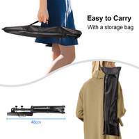 Wholesale Musical Instrument Accessories Height Adjustable Professional Aluminum Iron Music Stand with Carry Bag