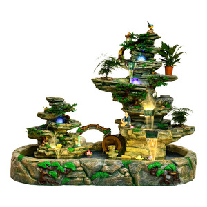 น้ำพุหินประดิษฐ์ 200x110x175 ซม. ของตกแต่งเพ้นท์มือ สำหรับสำนักงาน บ้าน ห้องนั่งเล่น ตู้ปลา - Product Image 5