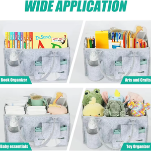 Reliable Quality Portable Baby <strong>Diaper</strong> Caddy Organizer Oversize Nursery Baby Storage Bin with Adjustable Dividers for Baby - Product Image 3