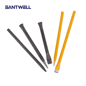 Ciseau plat robuste à manche en acier pour travaux sur métal, bois et plastique - Product Image 1