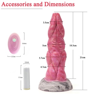 YOCY-2033V Bestias Antiguas - Dispositivo de Masturbación Femenina Telescópico con Control Remoto Inalámbrico, Dildo Eléctrico para Mujeres - Product Image 4