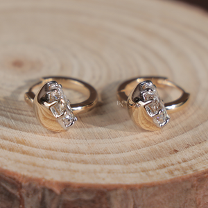 Elegantes Pendientes de Diamantes Cultivados en Laboratorio para Mujer, Plata, Oro de 10K, Oro de 14K, Oro de 18K, Joyería de Moda Elegante - Product Image 1
