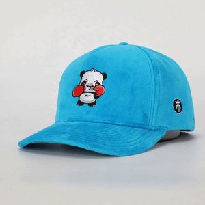 Gorras de Béisbol de Terciopelo Azul de 5 Paneles Personalizadas al por Mayor de Alta Calidad para Hombre y Mujer, Gorras con Logotipo Bordado, Gorras de Béisbol de Terciopelo - Product Image 1