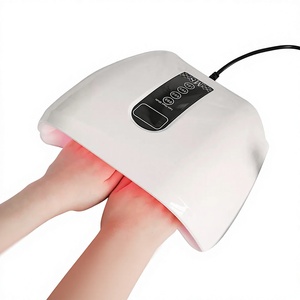 <span class=keywords><strong>Lampe</strong></span> à ongles LED double puissance 96W, lumière rouge, 48 perles LED, séchage rapide, sans effet noir sur les mains, pour salon et manucure à domicile - Product Image 1