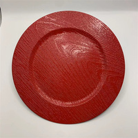 ANNIELU Assiettes de Présentation Durables en Plastique Écologique à Motif Végétal Vaisselle de Luxe pour Décoration de Mariage Vente en Gros