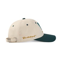 Casquette de baseball unisexe incurvée à 6 panneaux, bicolore, sur mesure, 100% coton, respirante, broderie à la main, impression par transfert thermique