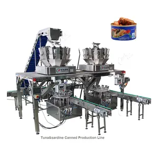 Máquina De Processo De Fabricação De Atum Enlatado LWT Linha De Produção De Atum De Conservas