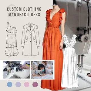 Hochwertige Ropa De Mujer Frauen Kleidung Design Beschaffung Verarbeitung Lieferant China Custom Made Dress Apparel Factory