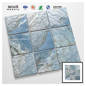 Venta al por mayor nuevos mosaicos de porcelana esmaltada azul yegua al aire libre para baño piscina azulejo de cerámica mate - Product Image 5