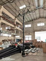 Lampes solaires rétro pour jardin, lampes de rue extérieures étanches pour aménagement de villa, lampes de clôture pour décoration paysagère de terrasse extérieure