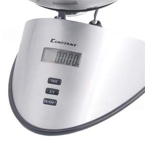 Báscula de cocina electrónica Veidt con control táctil, para uso doméstico y en el extranjero, con bandeja y tazón, de acero inoxidable, 5 kg, 14192-253B - Product Image 3