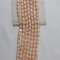 Vente en gros de perles d'eau douce naturelles de couleur orange de forme riz, de qualité AA/A, de 9 à 10 mm, de la marque Odin, pour la fabrication de bijoux