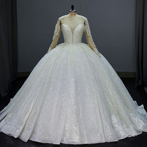 Dernier modèle <span class=keywords><strong>de</strong></span> <span class=keywords><strong>robe</strong></span> <span class=keywords><strong>de</strong></span> mariée élégante <span class=keywords><strong>pour</strong></span> femmes grande taille <span class=keywords><strong>robe</strong></span> <span class=keywords><strong>de</strong></span> bal avec décoration en dentelle Lspf04 - Product Image 5