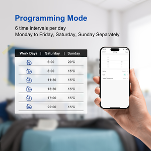 Hàng tuần lập trình wifi nhiệt cho điện sưởi ấm kiểm soát nhiệt độ wifi nhiệt với màn hình cảm ứng va/tn nhiệt - Product Image 6