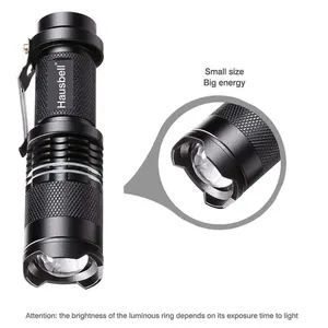 Mini Handheld LED Flashlights Zoomable Water Resistant 3 Modes Flash Light For Kids Indoor Outdoor Hiking Camping