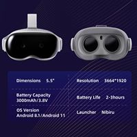 LUNETTES VR Lunettes 3D avancées VR BOX Dispositifs avec contrôle de la tête 3DOF Reconnaissance vocale et gestuelle Consoles de jeu VR