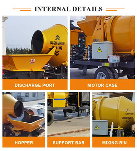 Bétonnière et pompe à béton portables JBS40 haute efficacité avec moteur diesel - Product Image 4