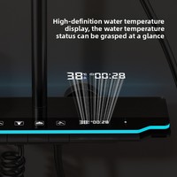 Vente directe d'usine, ensemble de douche pour salle de bain à 4 fonctions, design moderne en céramique polie, à poignée unique, pour usage hôtelier
