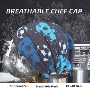 Vente Flash : Bonnets de Chef Unisexe Personnalisables Respirants en Maille Ajustable, Anti-Poussière, pour Personnel de Cuisine/Restaurant, Style Décontracté 3D - Product Image 2