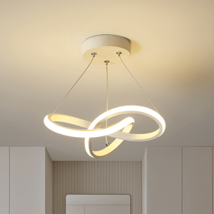 Lampada a Sospensione Moderna in Acrilico Dorato per Illuminazione Domestica, Lampadario LED Contemporaneo per Soggiorno, Luce Pendente Singola per Corridoio - Product Image 3
