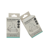 OMT — emballage de sucette écologique pour enfants, carte pliable en carton ivoire avec fenêtre en plastique en PVC