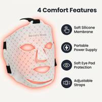 Masque facial LED en silicone médical à 7 couleurs pour thérapie par lumière rouge, haute intensité, utilisation domestique, photothérapie OEMODM