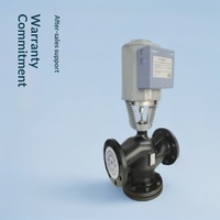 Vanne de régulation de température Guangli, vanne à boisseau sphérique en acier moulé DN100 pour l'eau