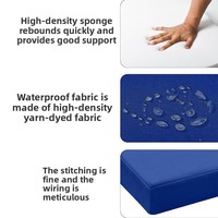 Matelas de relaxation moderne en mousse éponge pour l'extérieur, avec sangles, pour une personne, pour la plage et la piscine, pour le commerce transfrontalier