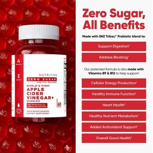 AVC 60 Gummies <b>Candy</b> Vegan Apple Cider Vinegar <b>Gummy</b> for Adults Immune Support Energy Management Weight Detox Slimming Vitamin - Product Image 3