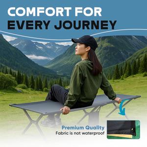 <b>Cot</b> Adults 120Kg Sleeping Support <b>Camping</b> <b>Bed</b> Easy Setup Foldable Portable Made China <b>for</b> Backpacking Hiking Travel - Product Image 6
