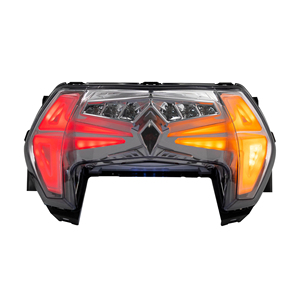 Luces traseras para motocicleta, lámpara de freno trasera con señal de giro, lente ahumada/transparente - Product Image 1