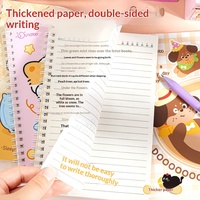 Carnet A5 créatif transfrontalier, journal élégant à spirale, ensemble de papeterie portable et mignon pour étudiants, 4 personnalisables