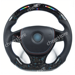 Custom F10 M5 F01 F02 F06 F07 F11 F18 525 <span class=keywords><strong>530</strong></span> 535 520 528 Led Rpm Pantalla Calefacción Forjado Fibra de carbono Volante para <span class=keywords><strong>BMW</strong></span> - Product Image 1