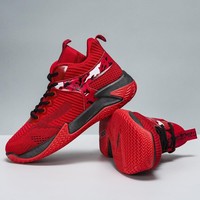Chaussures de basketball 2026 Printemps Automne Respirantes Tissées à lacets Semelle épaisse Baskets décontractées d'extérieur pour hommes