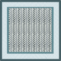 Tapis de mahjong imperméable en mutispandex de 31,5 pouces avec sac de rangement noir, motif rétro vague étoile à pois, en stock, antidérapant