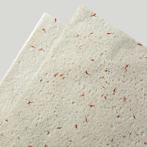 Papel de embalaje con textura de seda de flores secas retro, estilo petalos de ensueño, material de embalaje floral. - Product Image 4