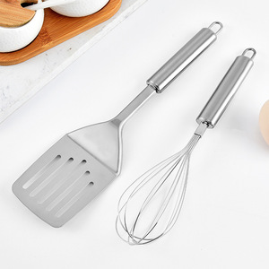 Stainless Steel Spatula And Whisk Set Heavy Duty Kitchen <b>Utensils</b> For Cooking And Baking - Product Image 2
