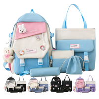 Nouveauté : Ensemble de sacs à dos 5-en-1 au design décontracté pour lycéens