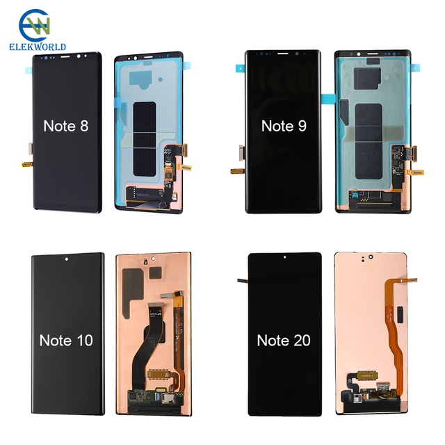 High Quality Original OLED LCD Display Touch Screen for Samsung Note 8 9 10 Note 20 Ultra Digitizer Assembly Replacement Amoled